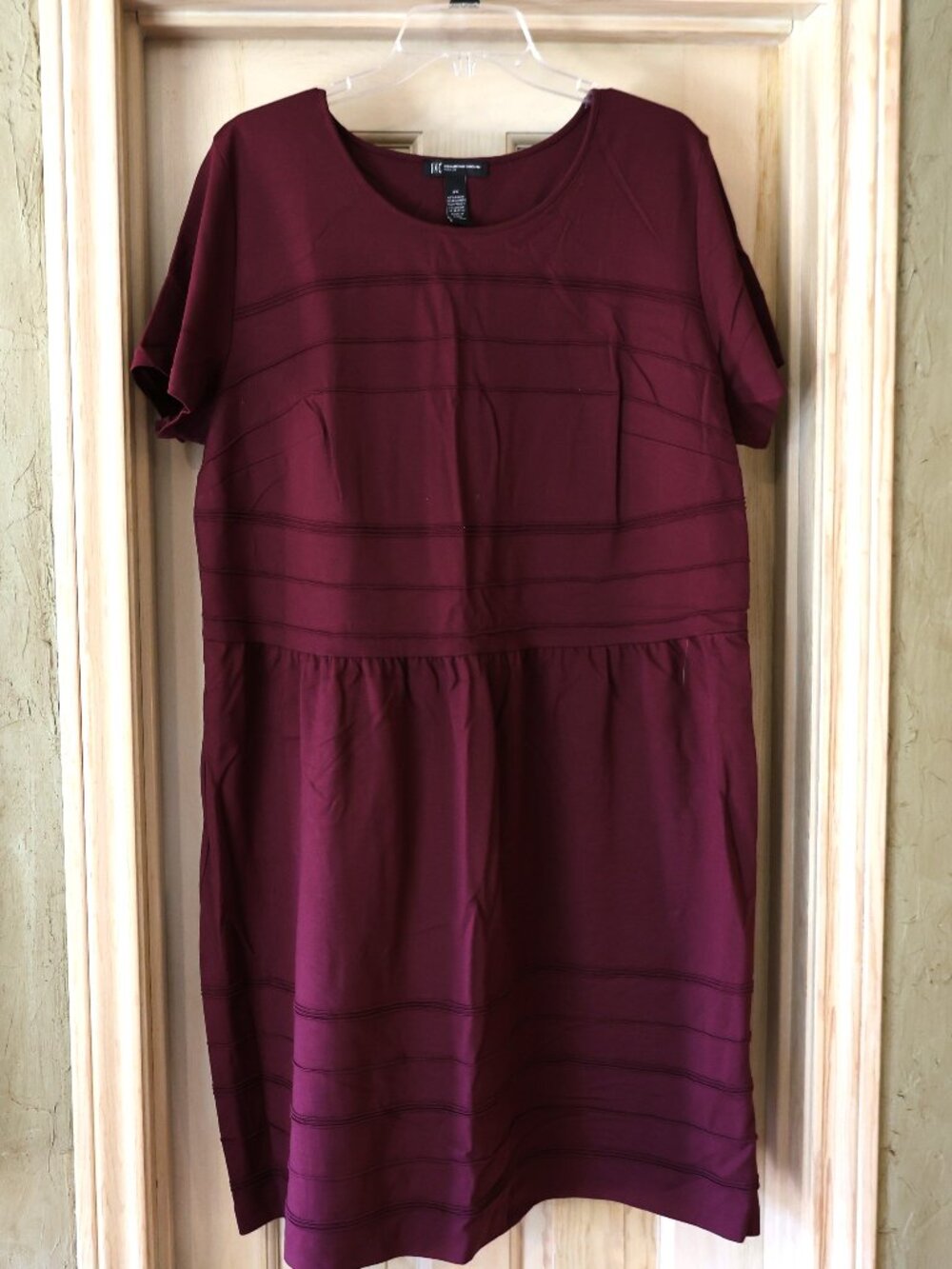 NWT INC International Concepts Burgundy Midi Dress Size 2X MSRP $100